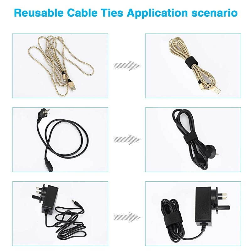 Heavy Duty Cable Zip Ties,Zip Ties,50PCS Reusable Cable Zip Ties,8 Inches Plastic Cable Zip Ties, 50 Lbs Tensile Strength,7 Inches Adjustable Cable Zip Ties,(Black)