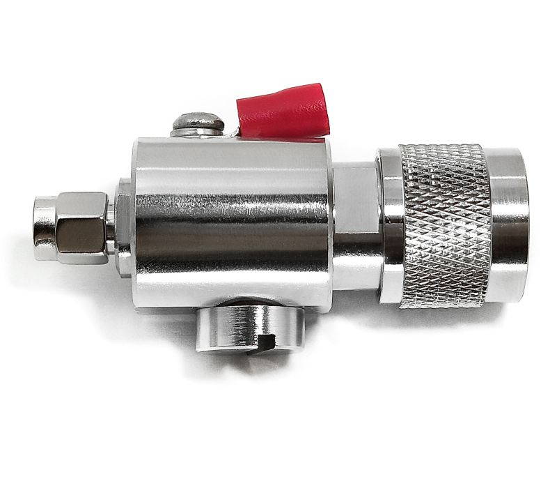 N-Male to RP-SMA Male Adapter Width Surge Protector 0-6GHz WiFi Antenna Coaxial Cable RF Converter -Wireless Network Connector -Lightning Protection Arrestor -Coax Suppressor -Tupavco TP1601