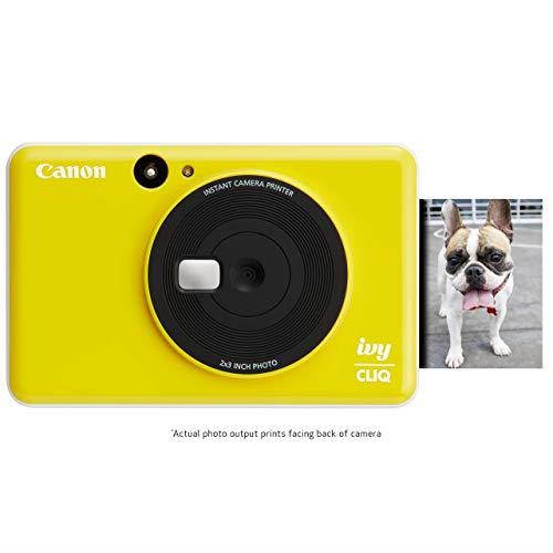 Ivy CLIQ Instant Camera Printer Mini Photo Printer with 2X3 StickyBack Photo Paper10 Sheets Bumblebee Yellow