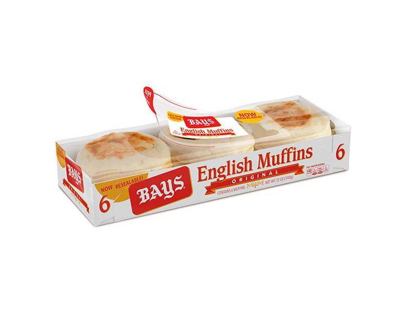 Bays Original English Muffins - 12oz/6ct