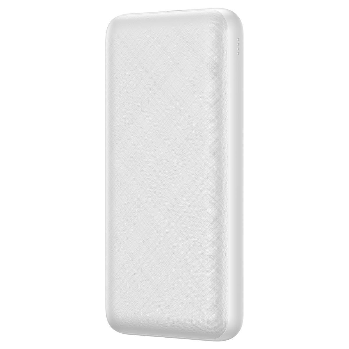 Baseus Mini QC Portable Travel Fast Charging Power Bank 20000mAh Type-C - & Micro Ports - White