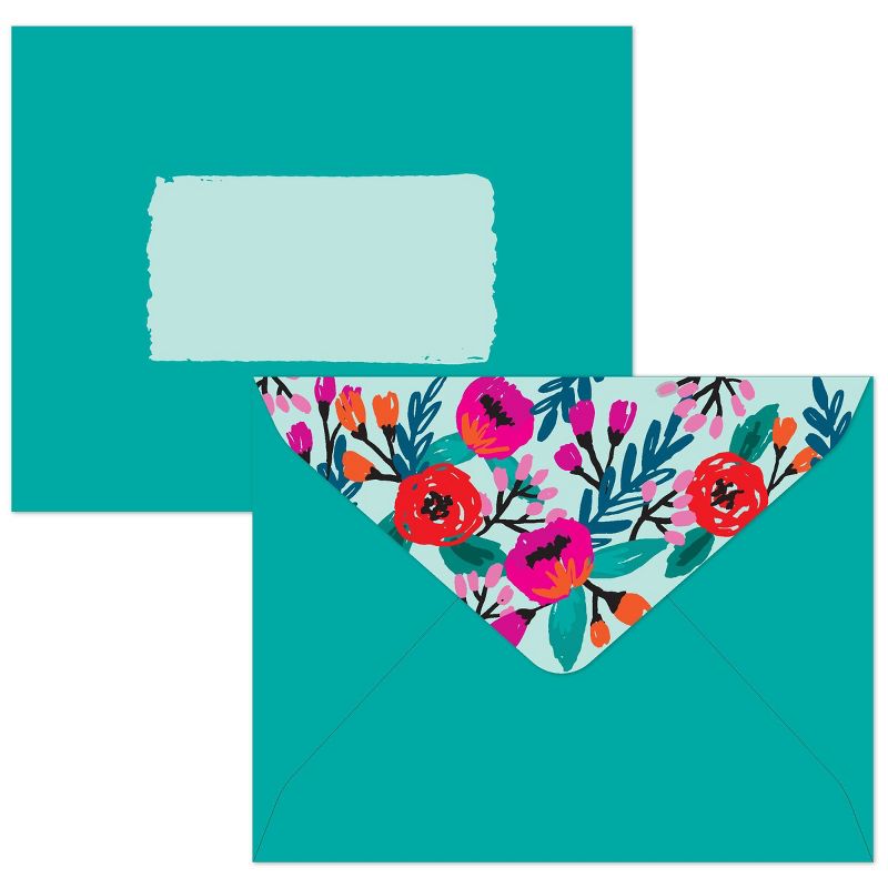 8ct Flowers & Bike Handmade Boxed Thank You Blank Note Cards - PAPYRUS