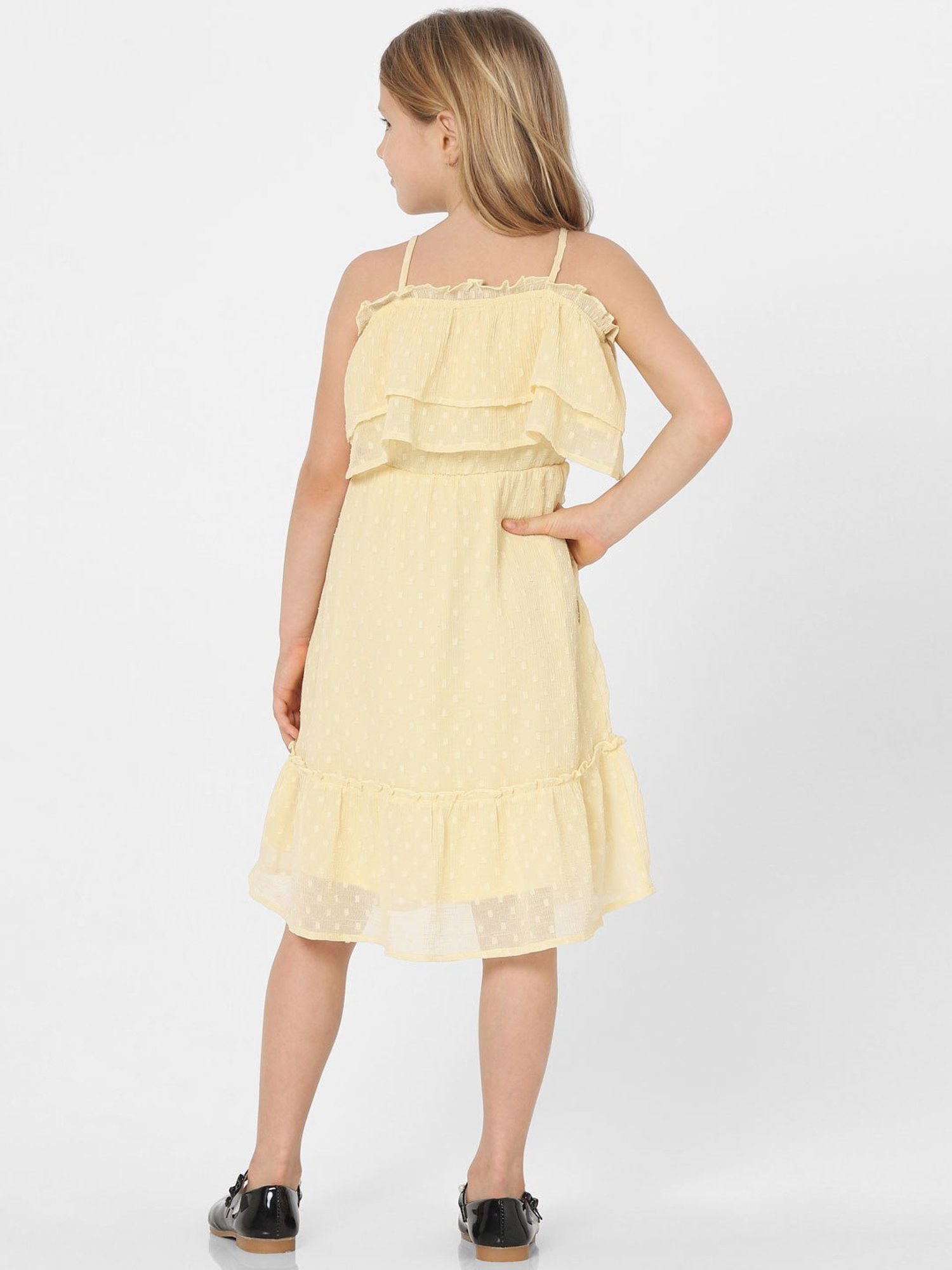 KIDS ONLY Yellow Solid Dress