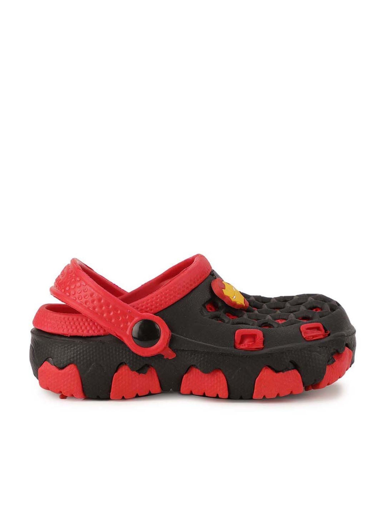 Disney by Bata Kids Grey & Red Back Strap Clogs
