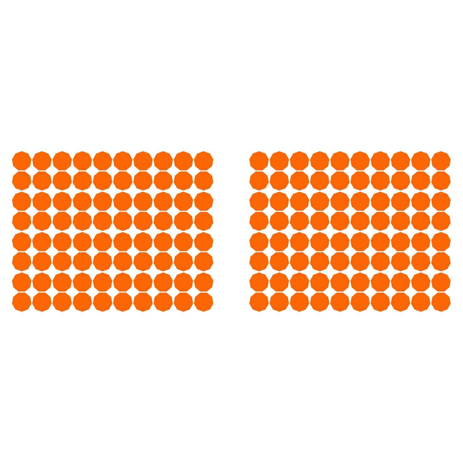 LiteMark 2 Inch Blue Nonagon Decals - Pack of 80