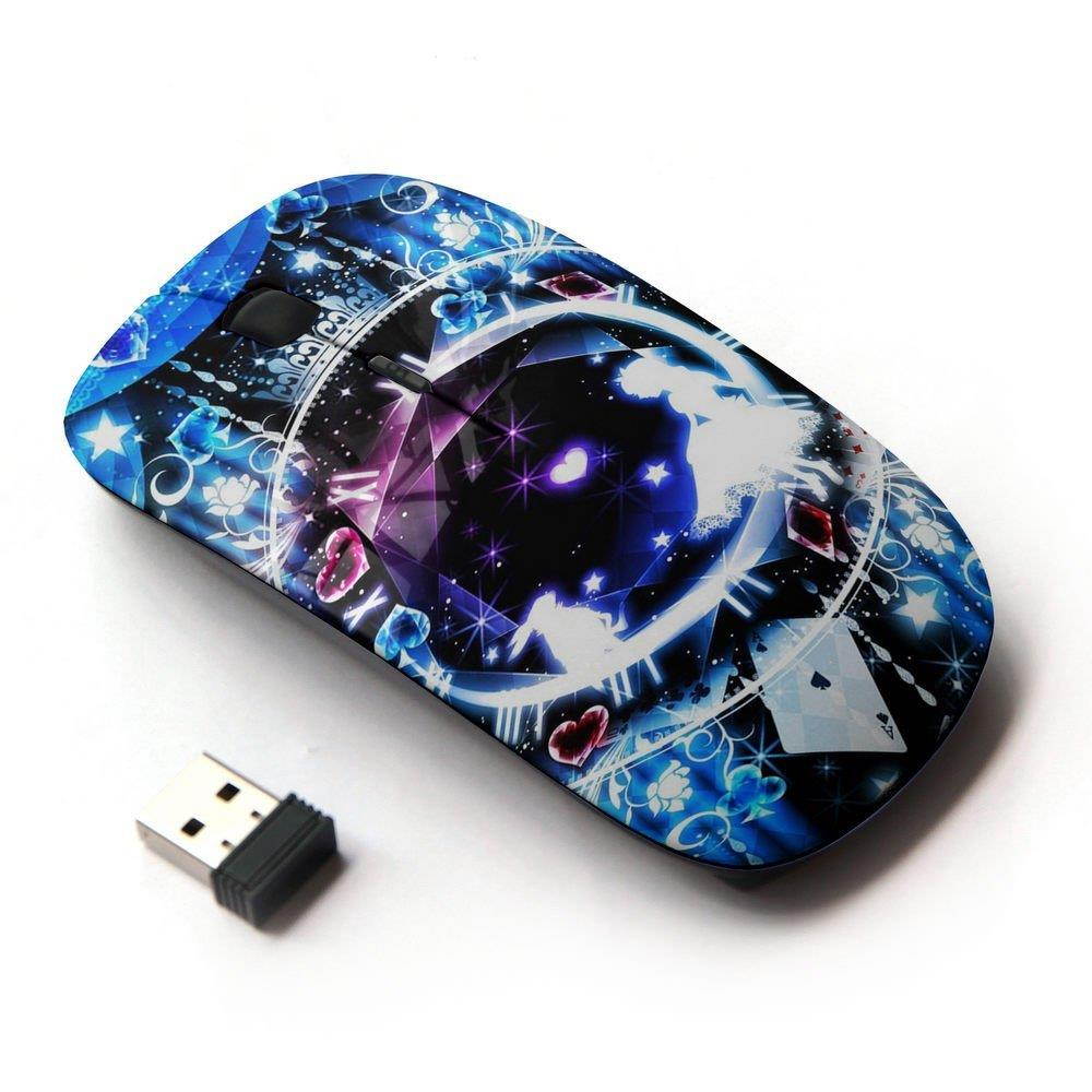 KOOLmouse [ Optical 2.4G Wireless Mouse ] [ Blue Alice In Wonderland Cards ]