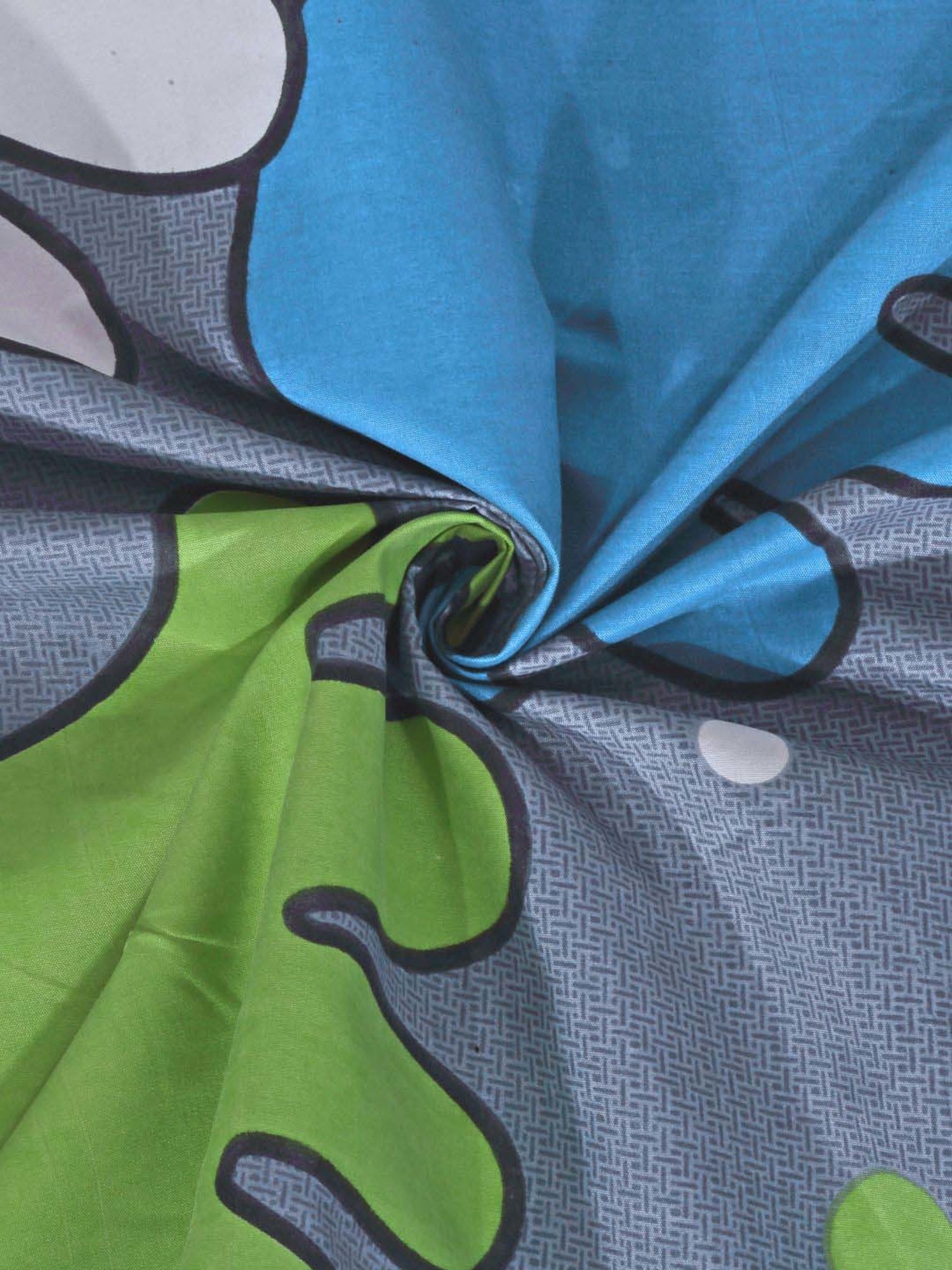 Klotthe Multicolor Cotton 300 TC King Bed Linen Set