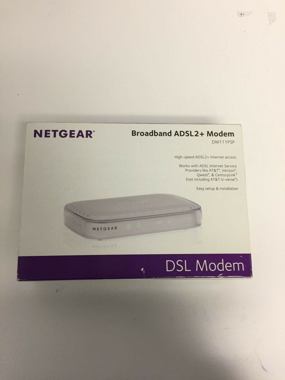 Netgear DM111PSP-100NAS Broadband ADSL2+ Modem - White