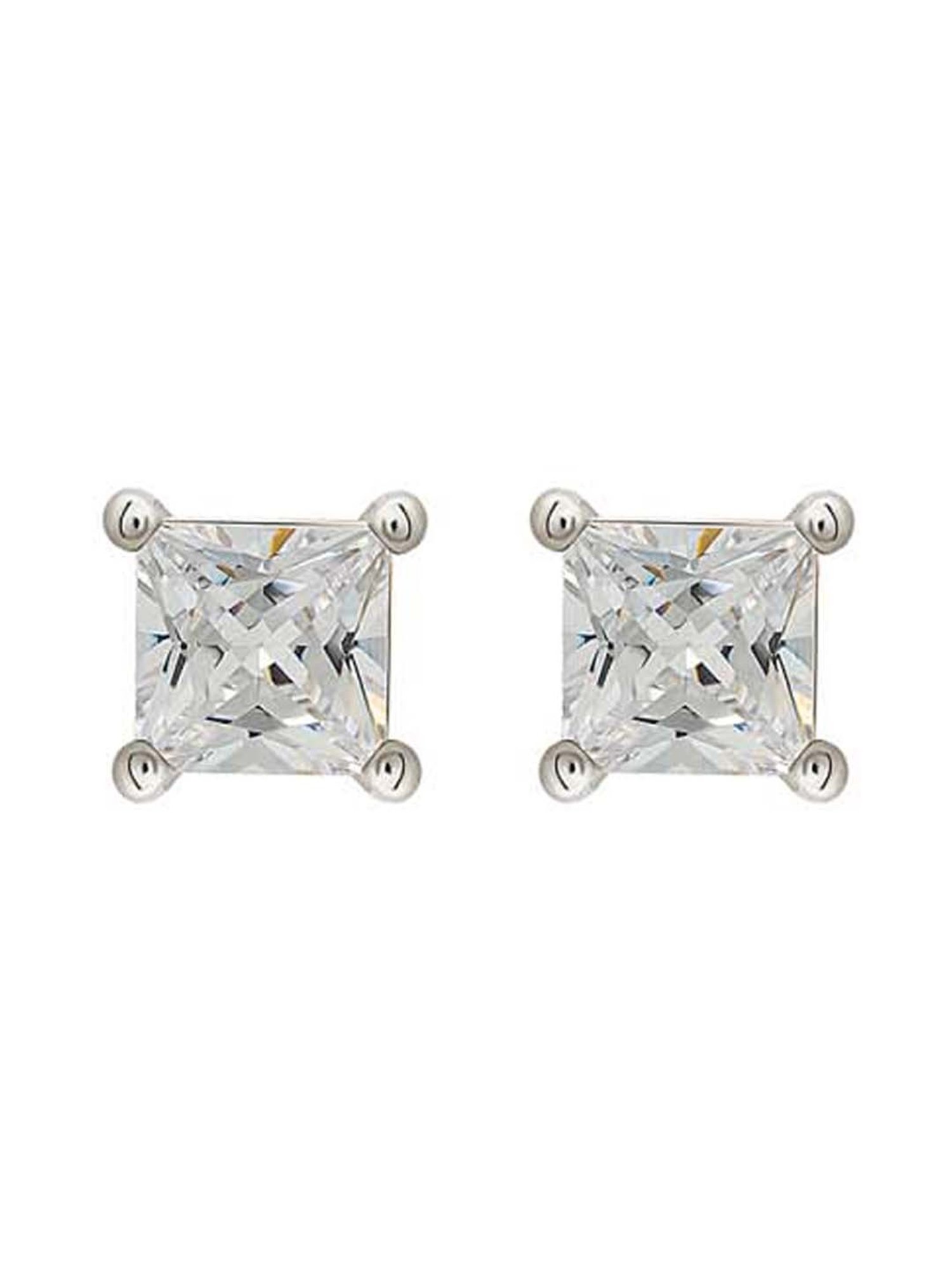 Silberry 925 Sterling Silver Classic 5mm Stud Earrings for Women