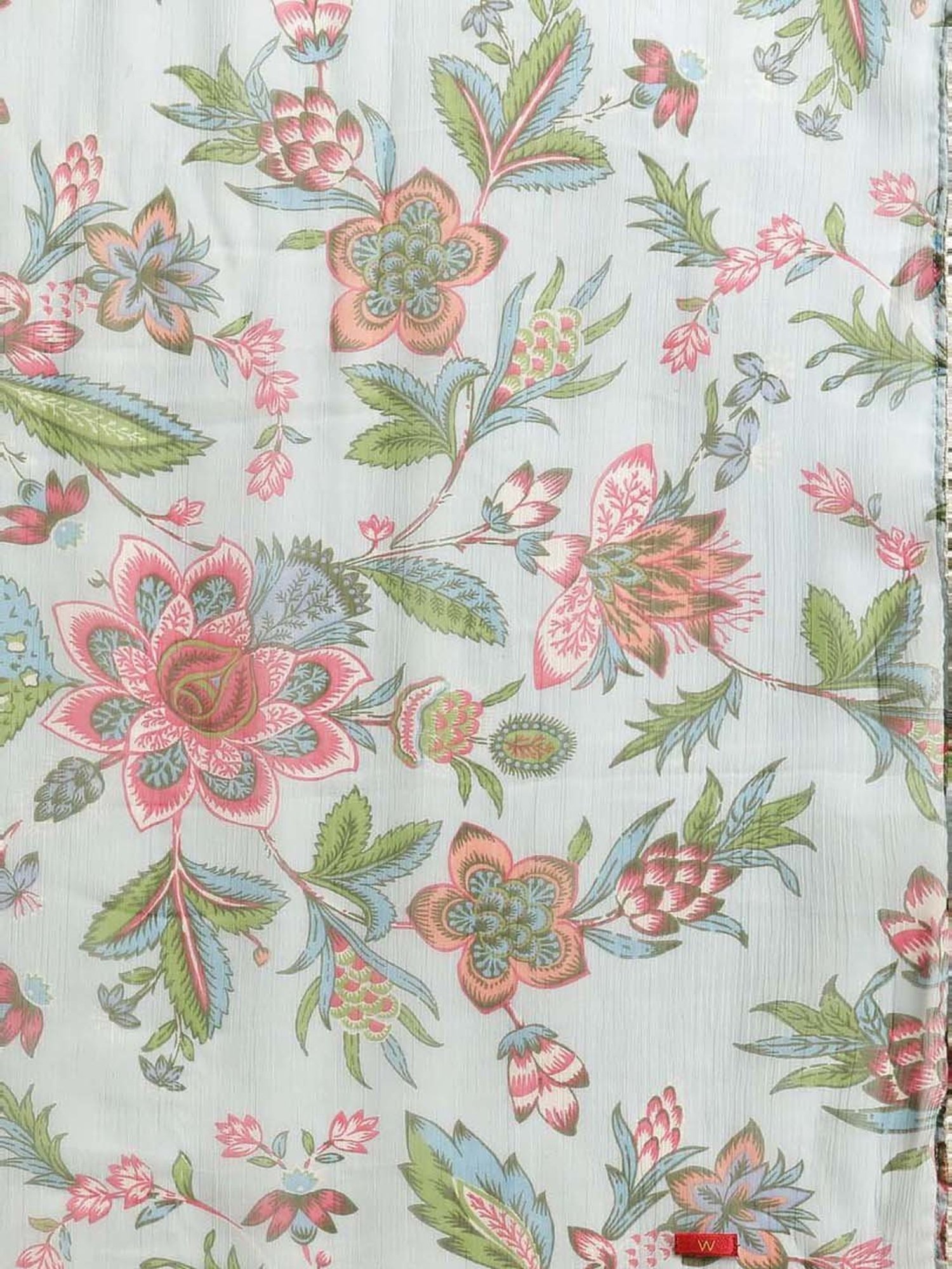 W Blue Printed Dupatta