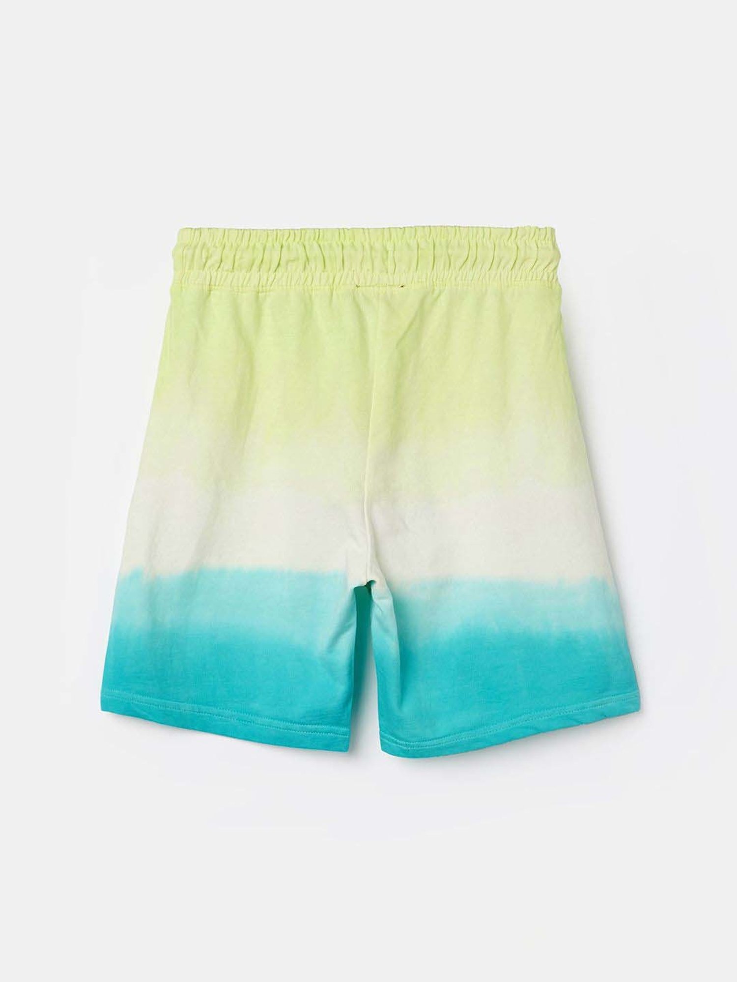 KAPPA Boys Green Cotton Graphic Shorts