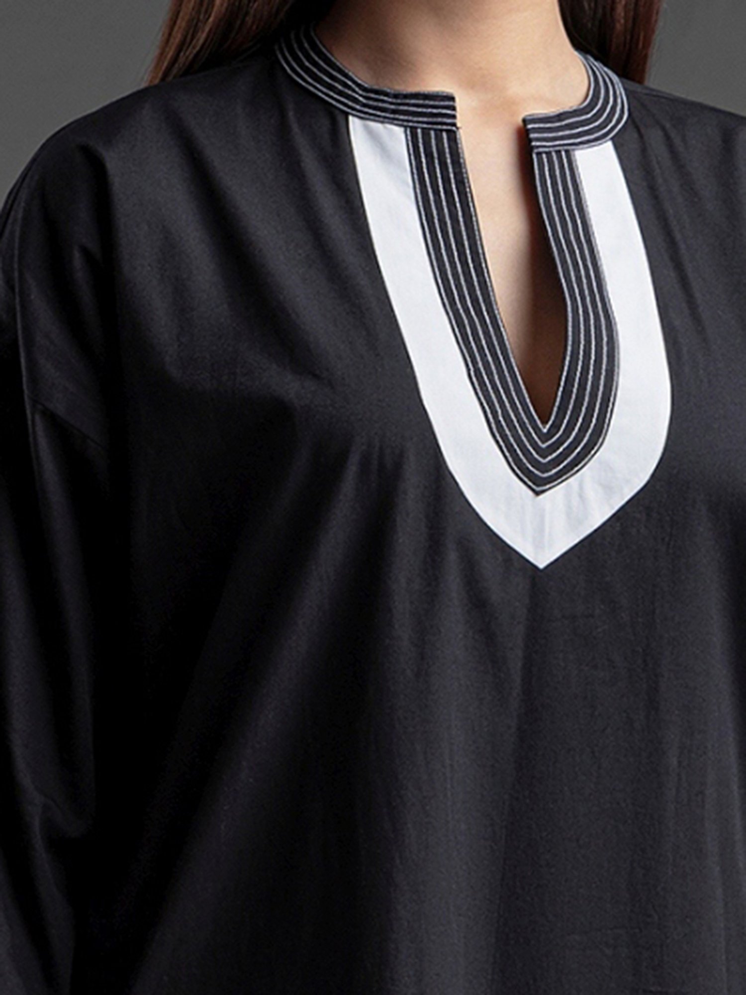 House of Manaa Black Hom Allure Kurta with Pallazo