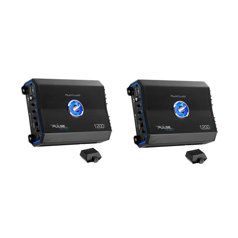 Planet Audio 1200W 2 Channel Full Range Class A/B MOSFET Amplifier (2 Pack)