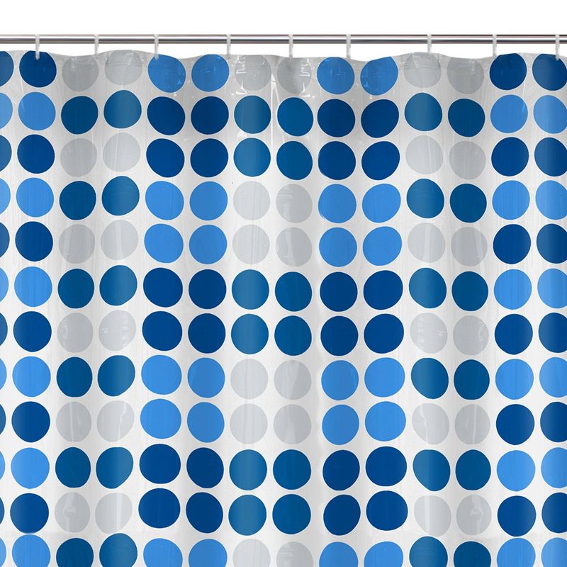 13pc Trina Dot PEVA Shower Curtain and Rings Set - Zenna Home