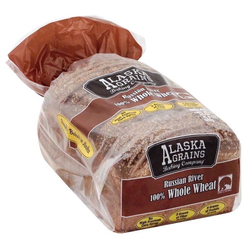 Alaska Grains Russian River 100% Whole Wheat Bread - 24oz