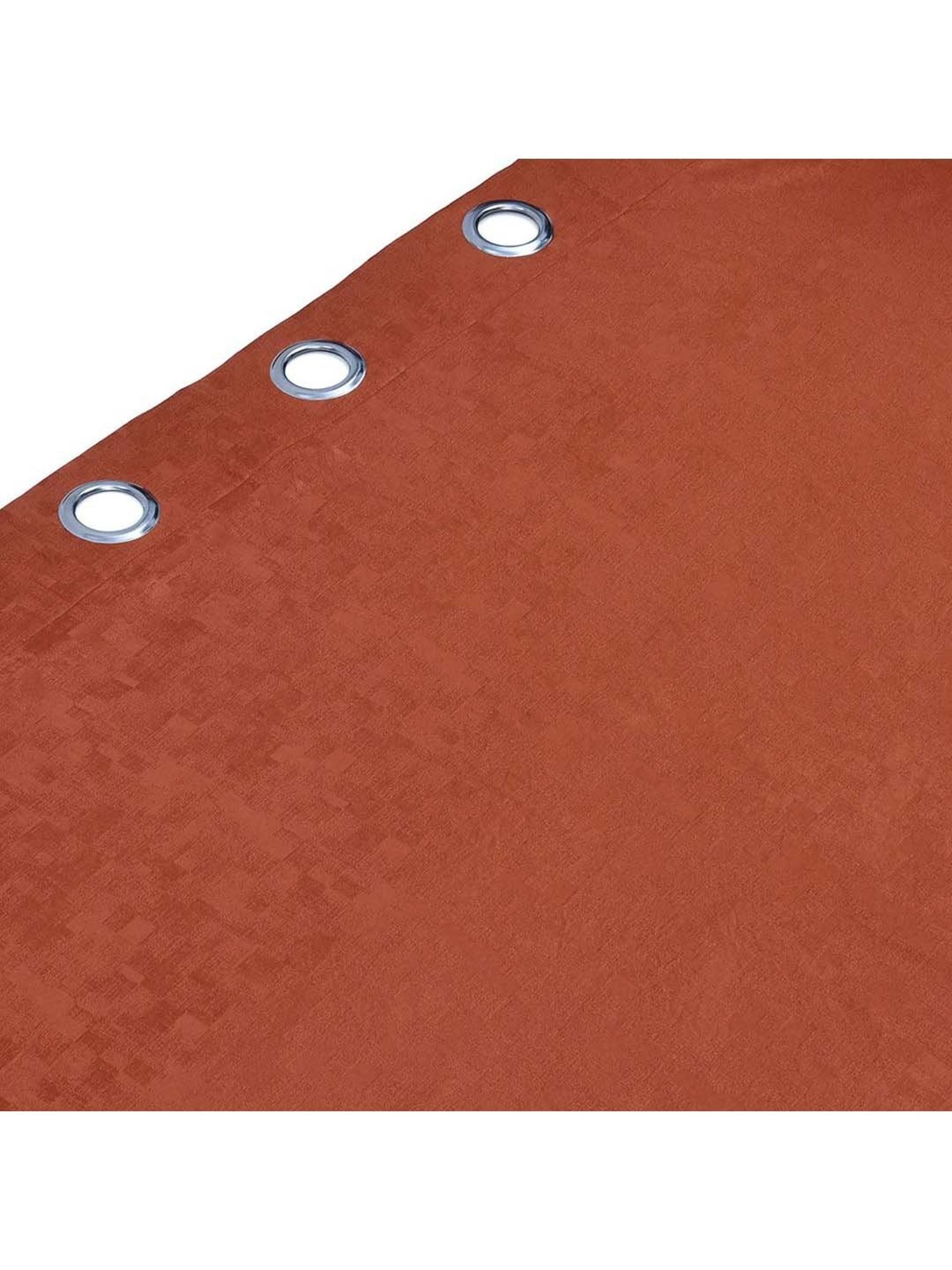 @home Veera Rust Polyester 9 Ft Long Door Curtain - Set of 2