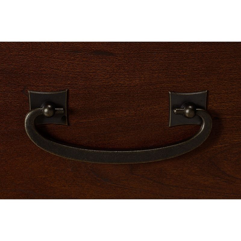 kathy ireland Home by Bush Furniture Writing Desk File 6 Cube Bookcase and Lateral File Coastal