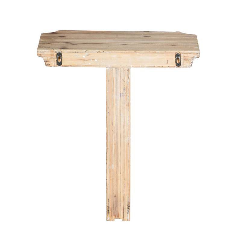 38" Soloman Wooden Shelf with Metal Brackets Brown - Kate & Laurel All Things Decor