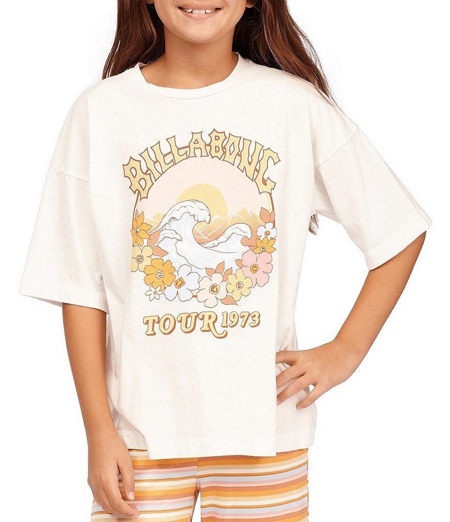 Billabong Little/Girls Girls 4-12 Short-Sleeve Classic Surf Oversized Tee