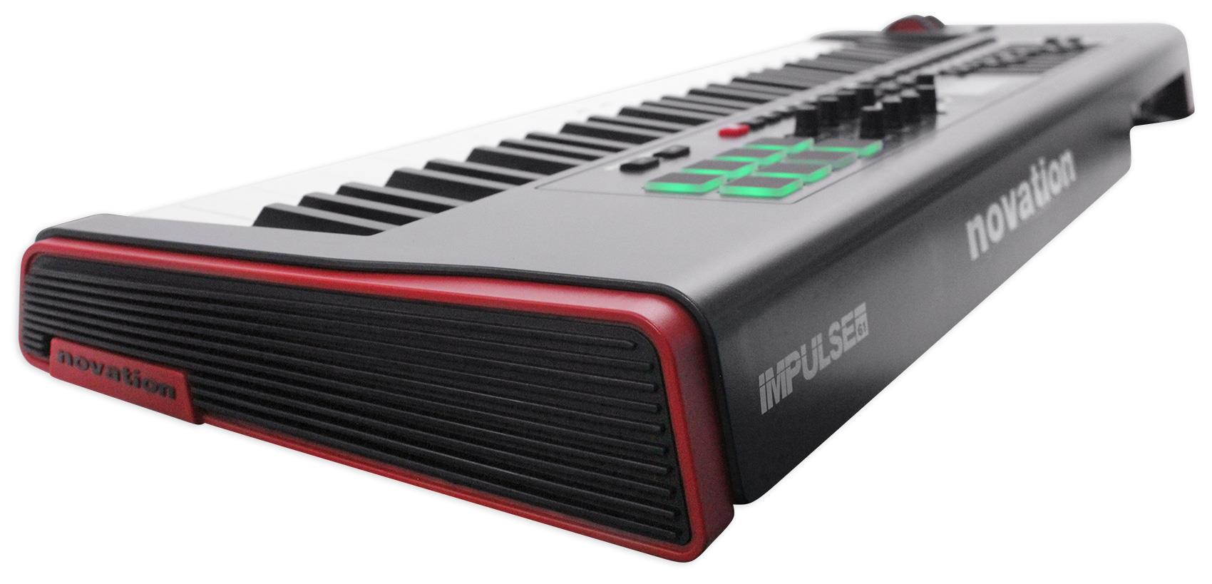 Novation IMPULSE 61-Key Ableton Live Keyboard Controller+Headphones+Speaker+Mic
