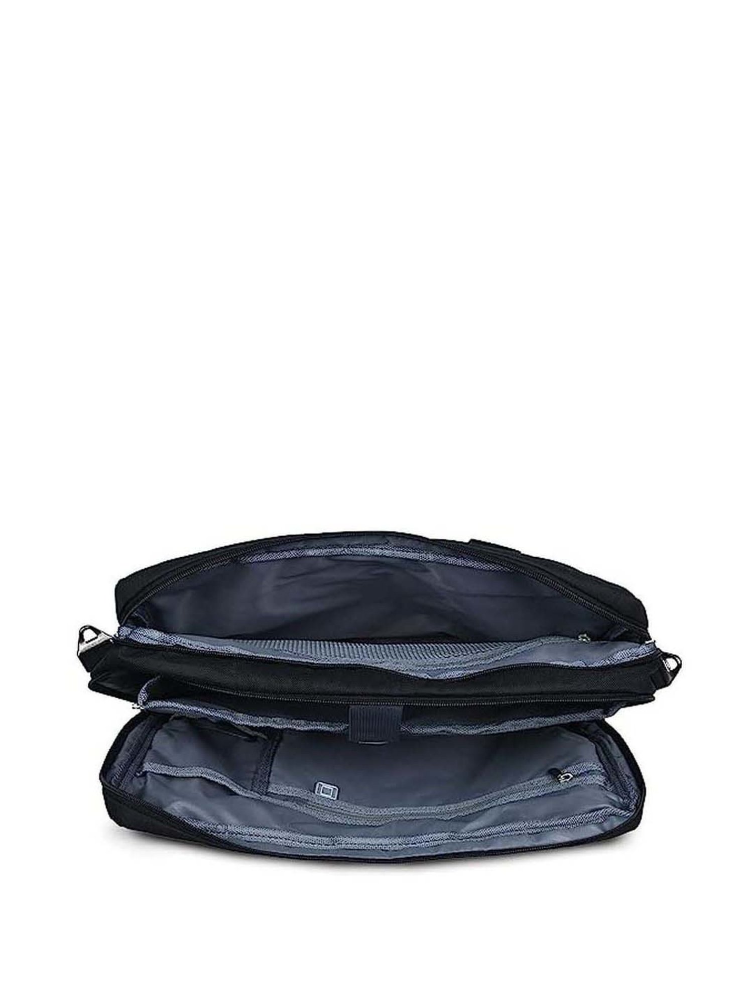VIP Giga Dg Black Solid Medium Laptop Messenger Bag