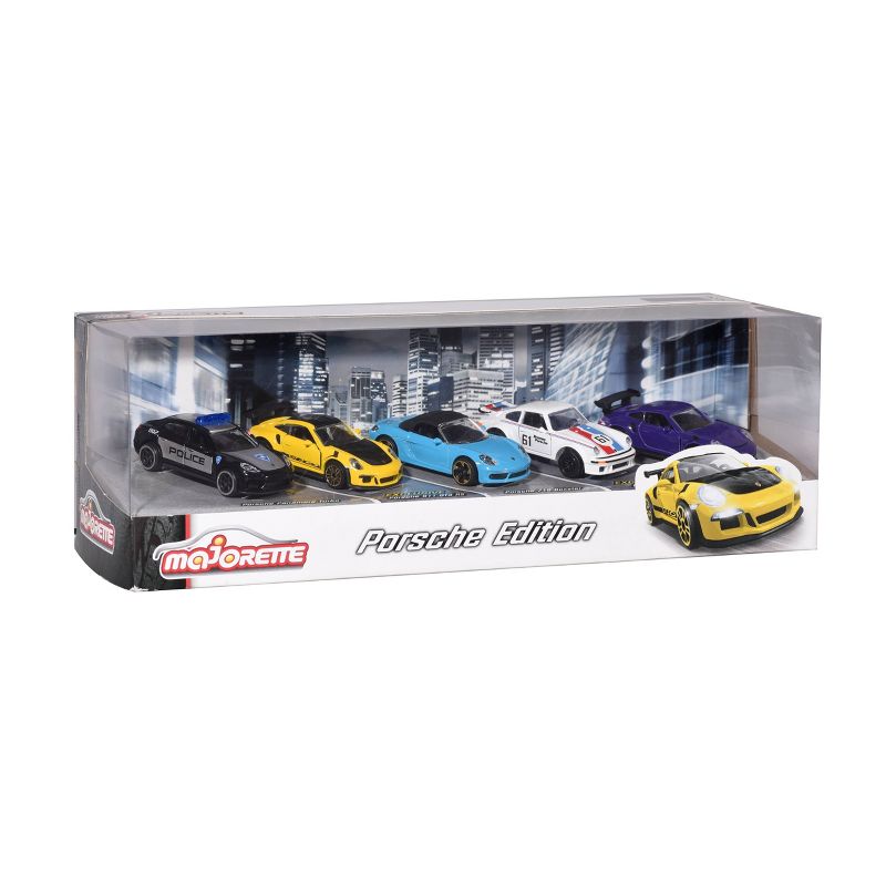 Majorette Porsche 5pk 1:64 Scale Die-Cast Vehicles