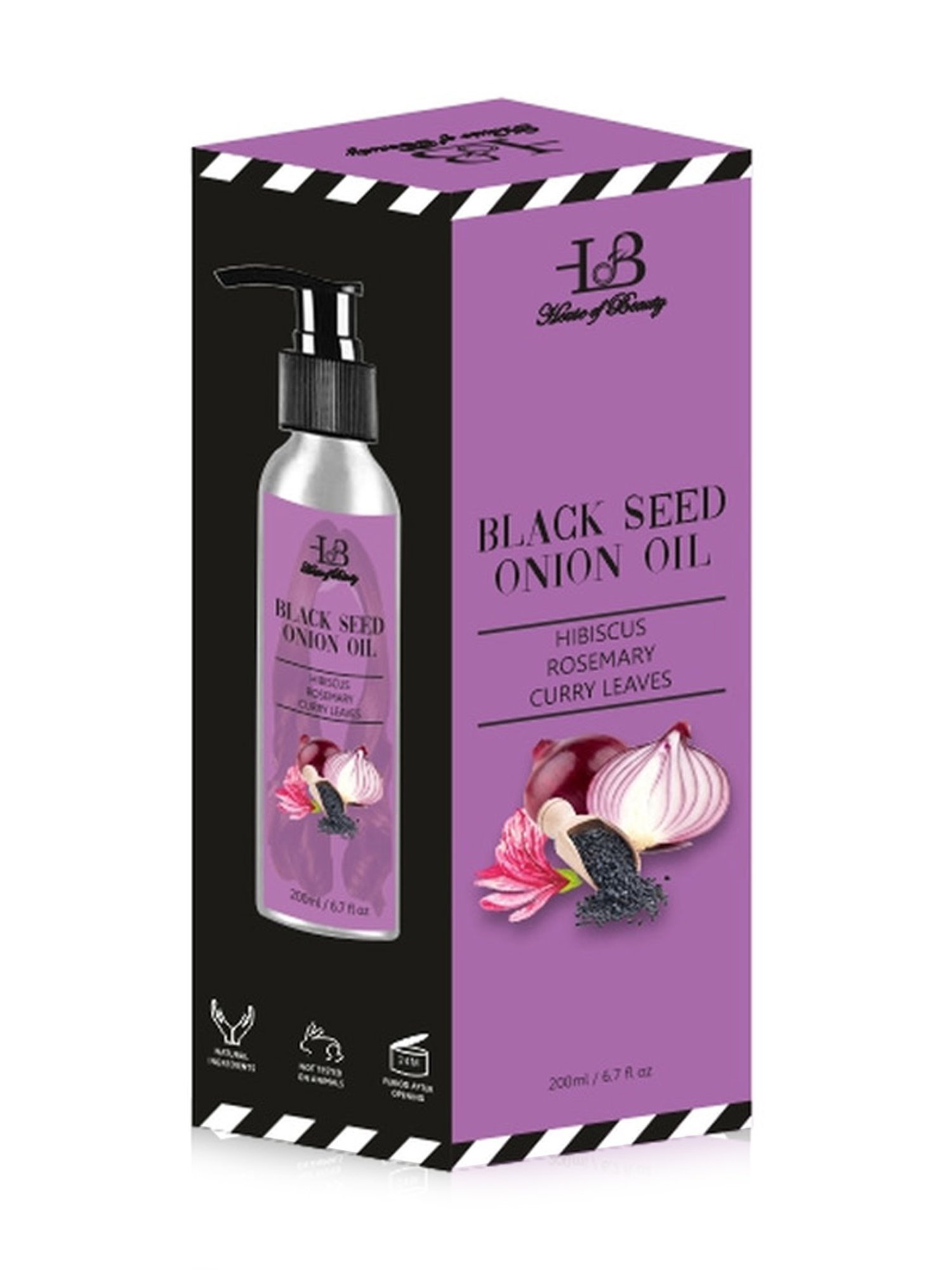 House of Beauty Black Seed Onion Oil - 200 ml