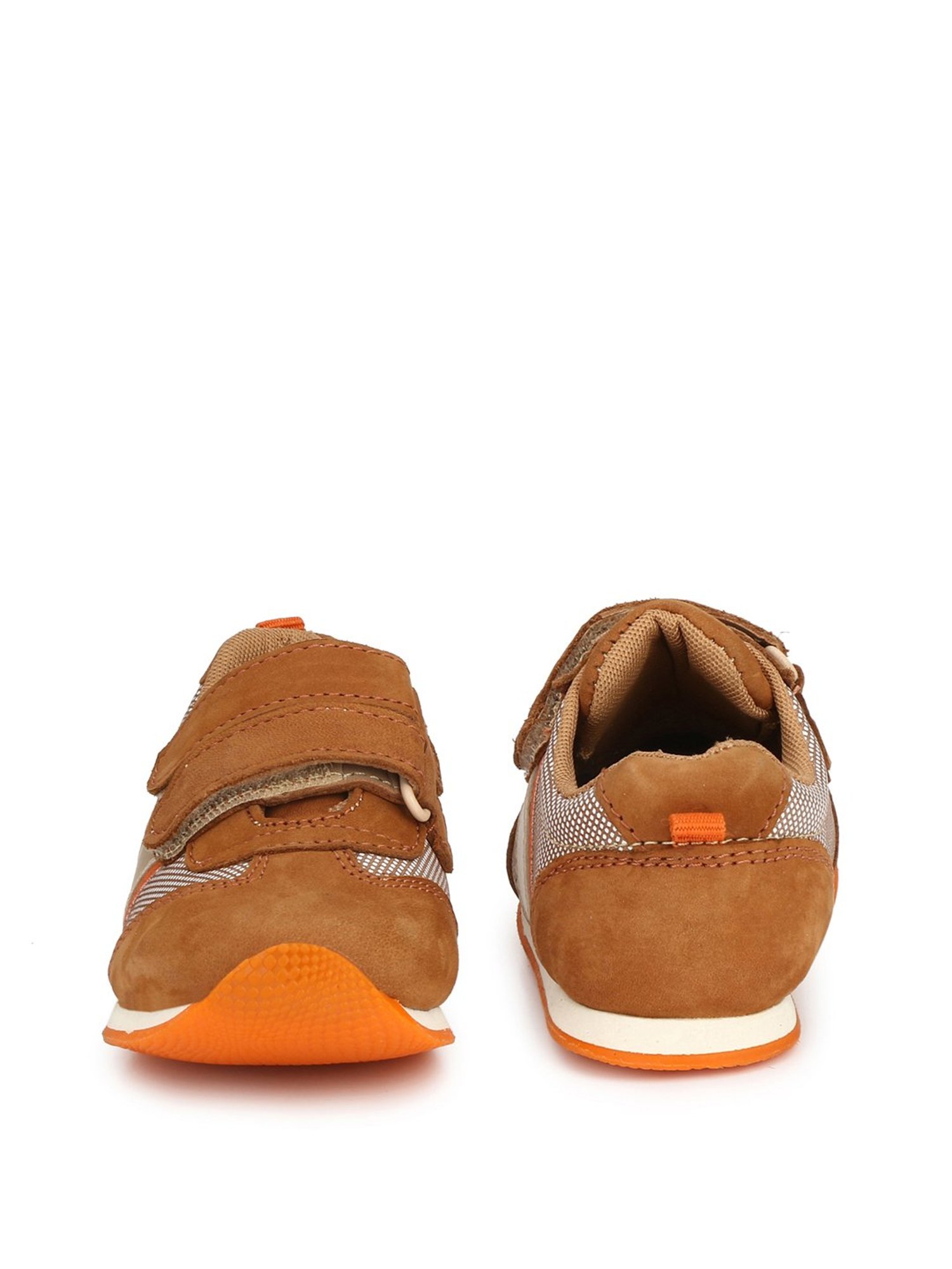 Tuskey Kids Tan Velcro Shoes