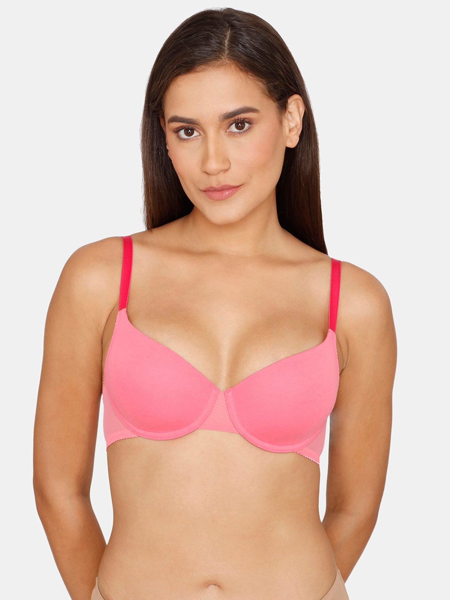 Zivame Pink Under-Wired T-Shirt Bra