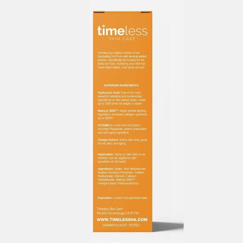 Timeless Skin Care HA Orange Spray with Matrixyl 3000 - 4 fl oz