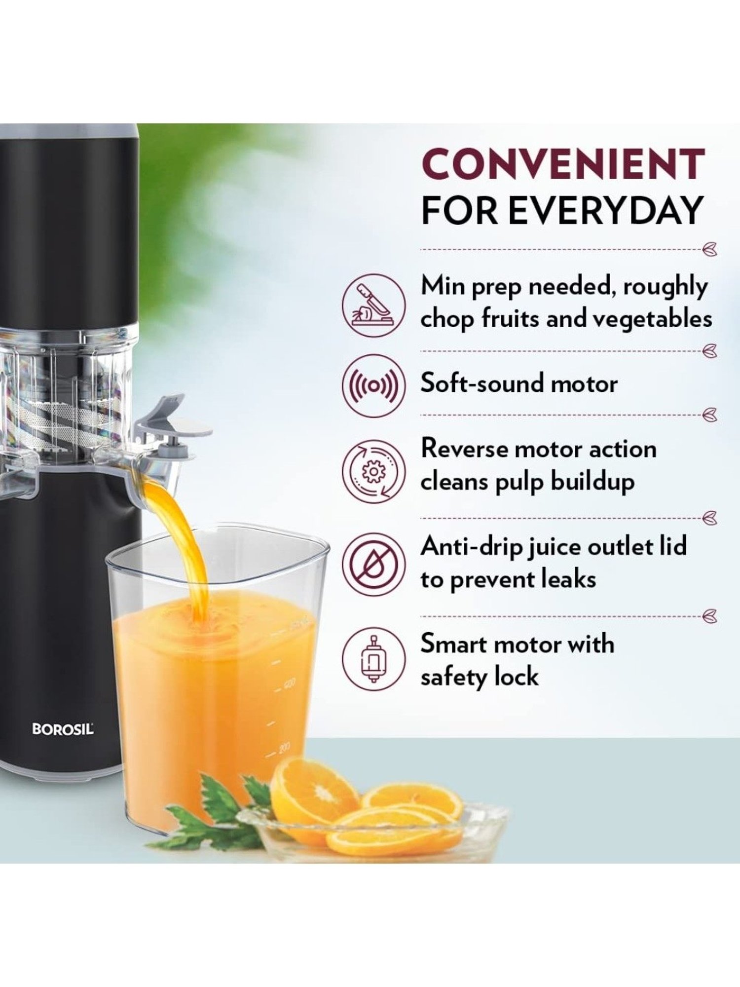 BLACK+DECKER BXCJ0101IN Citrus Juicer 30 Watt 1L (White)