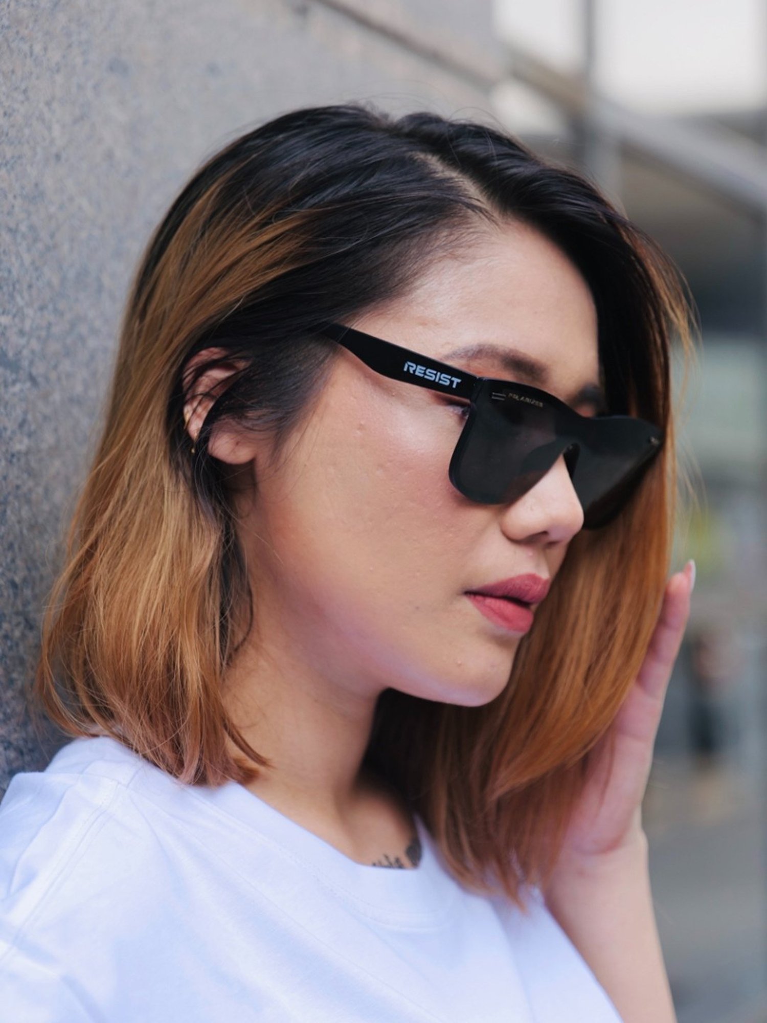 Resist Eyewear Black Polarized Unisex Sunglasses