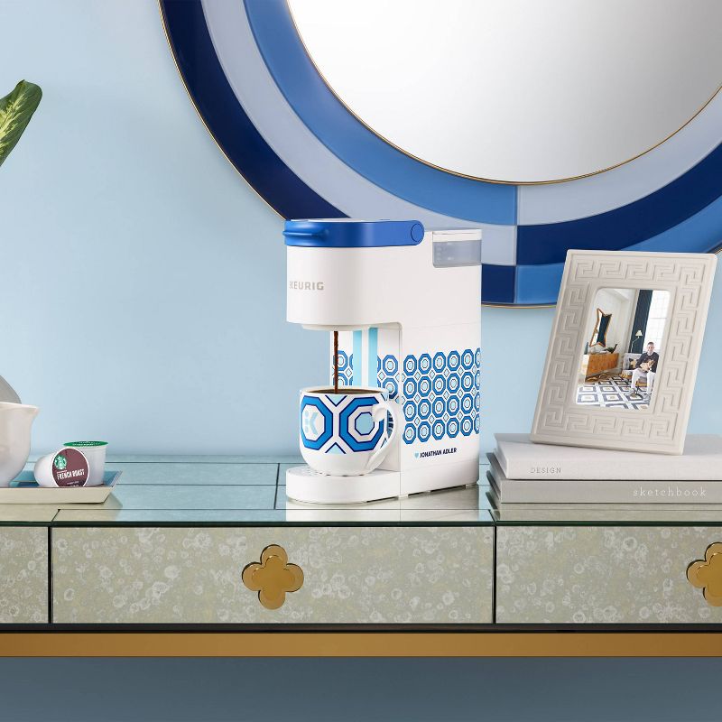 Keurig K-Mini Basic Jonathan Adler Limited Edition Single-Serve K-Cup Pod Coffee Maker - White