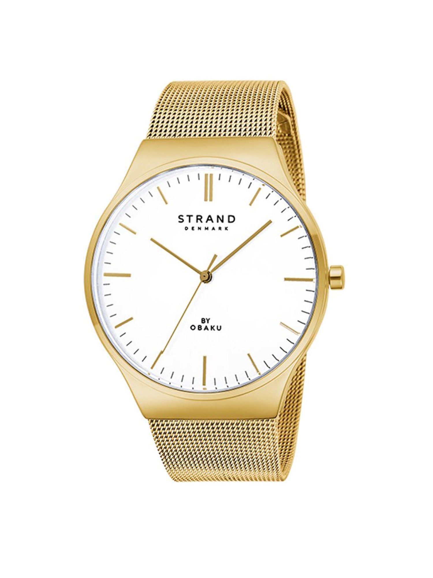 STRAND by Obaku S717LXGWMG Mason Lille Gold Analog Watch for Women