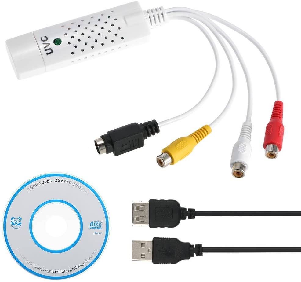 Docooler USB 2.0 Video Audio Capture Card HD Video Converter Adapter Edit Video for Camcorder DVD PC