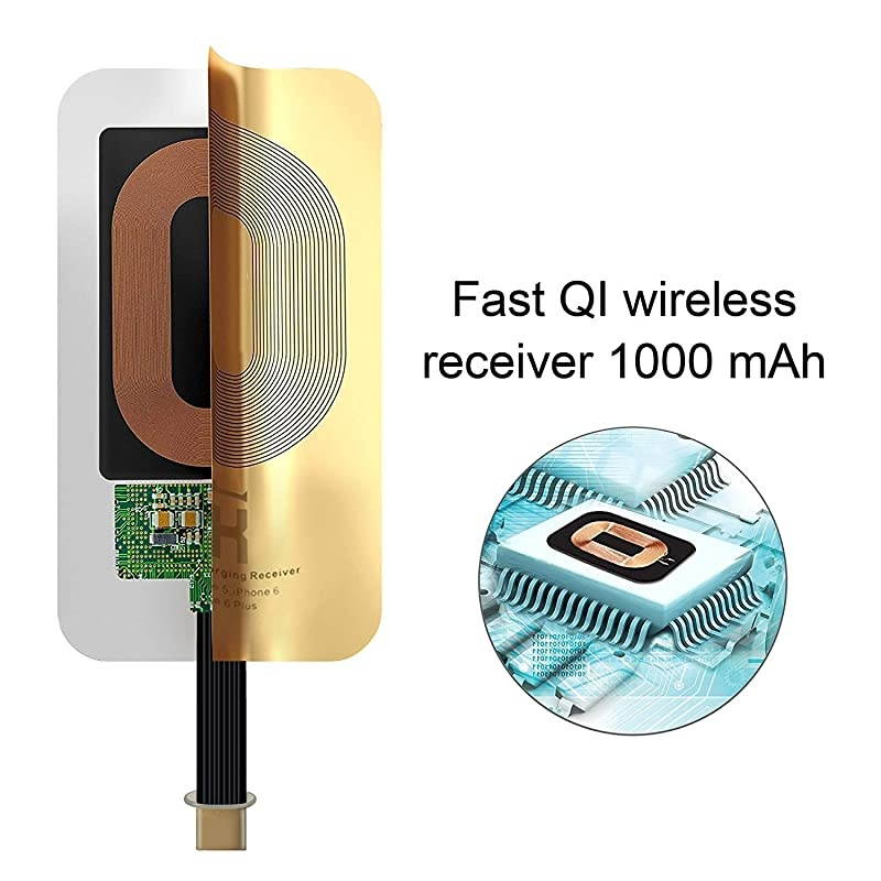 QI Type C compatible with Google Pixel 3a 22XL XL LG V20 LG G5 LG Stylo HTC 10 Nexus 6P OnePlus 35 Qi Wireless Receiver QI Receiver Type C Wireless Charging Receiver Adapter