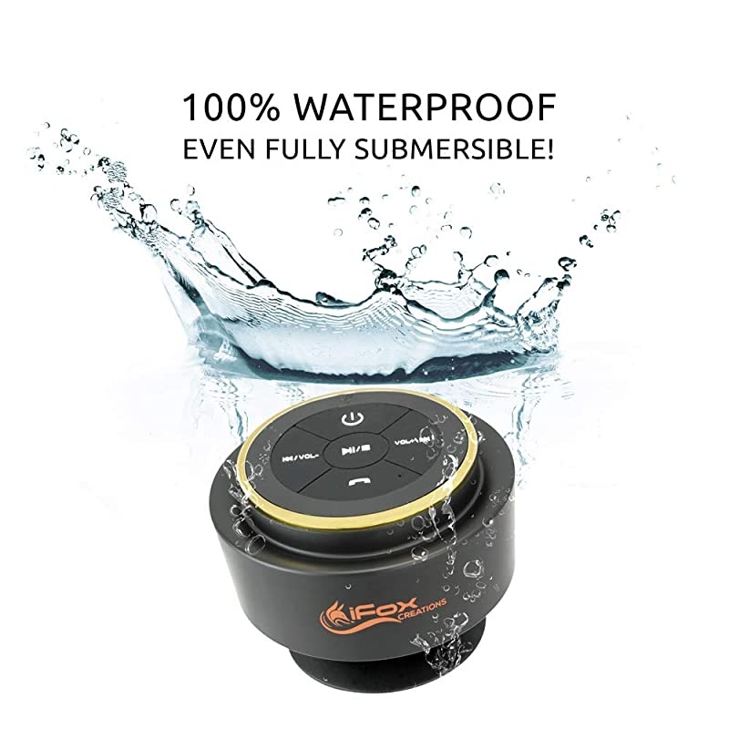 iF012 Bluetooth Shower Speaker Certified Waterproof Wireless It Pairs Easily to All Your Bluetooth Devices Phones Tablets Computer Radio