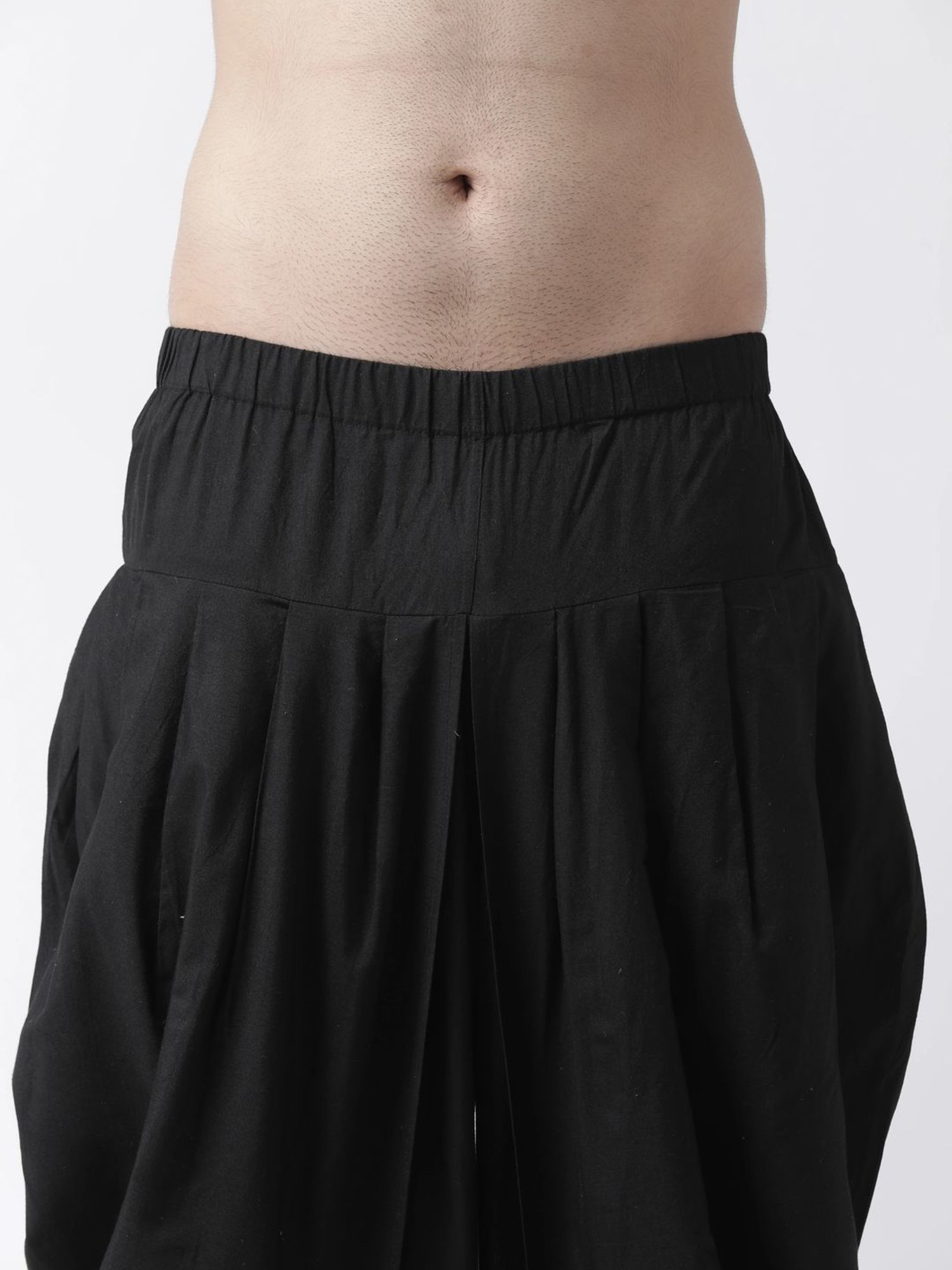 Ramraj ALAMEEN White Cotton Solid Dhotis