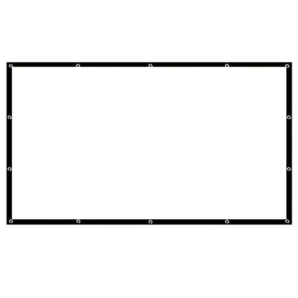 Portable Foldable Projector Screen High Definition Outdoor Home Cinema Theater 3D Movie (100inch, 4:3)