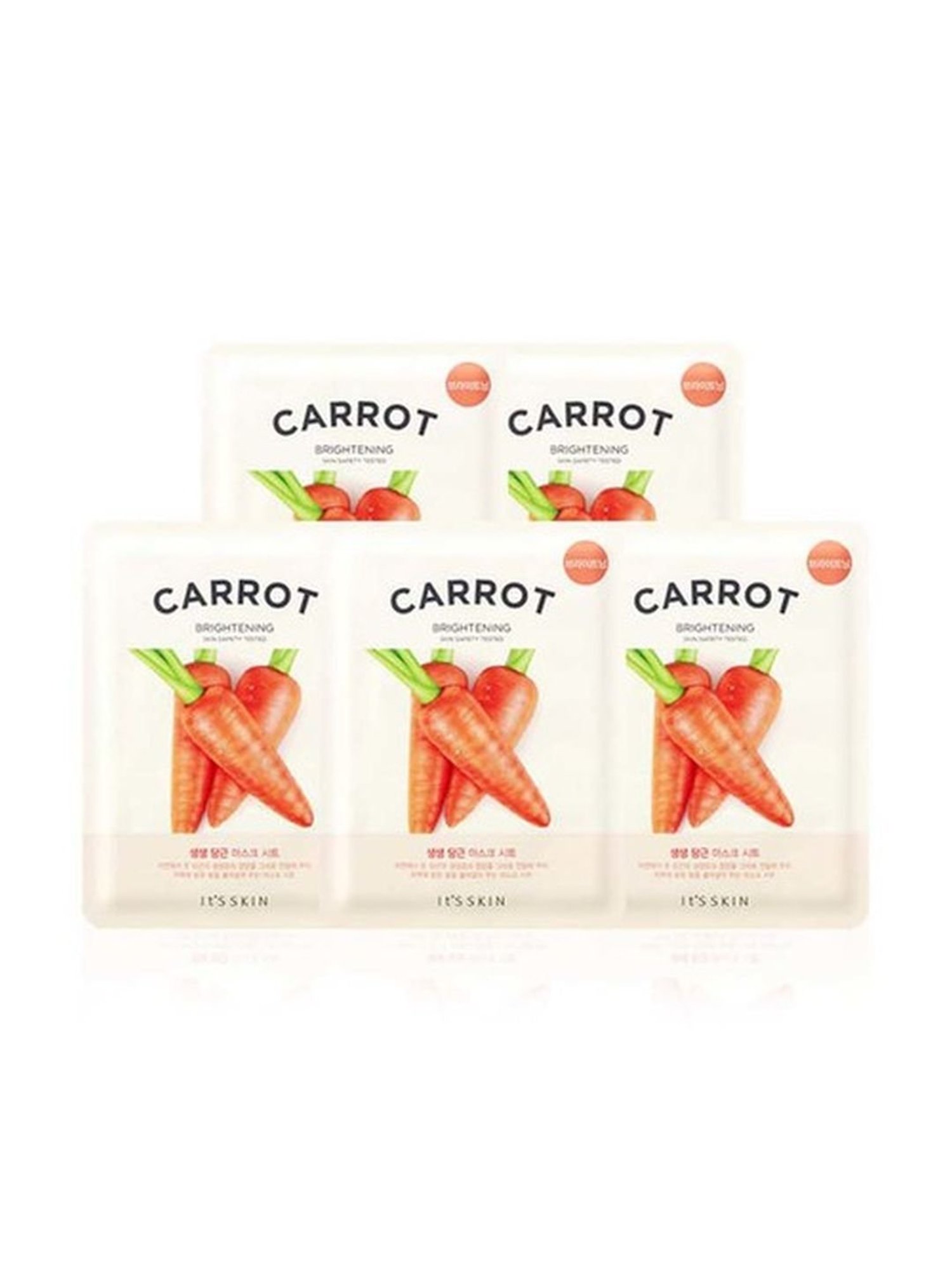 It's Skin The Fresh Mask Sheet -Carrot (Set of 5) - 20 ml