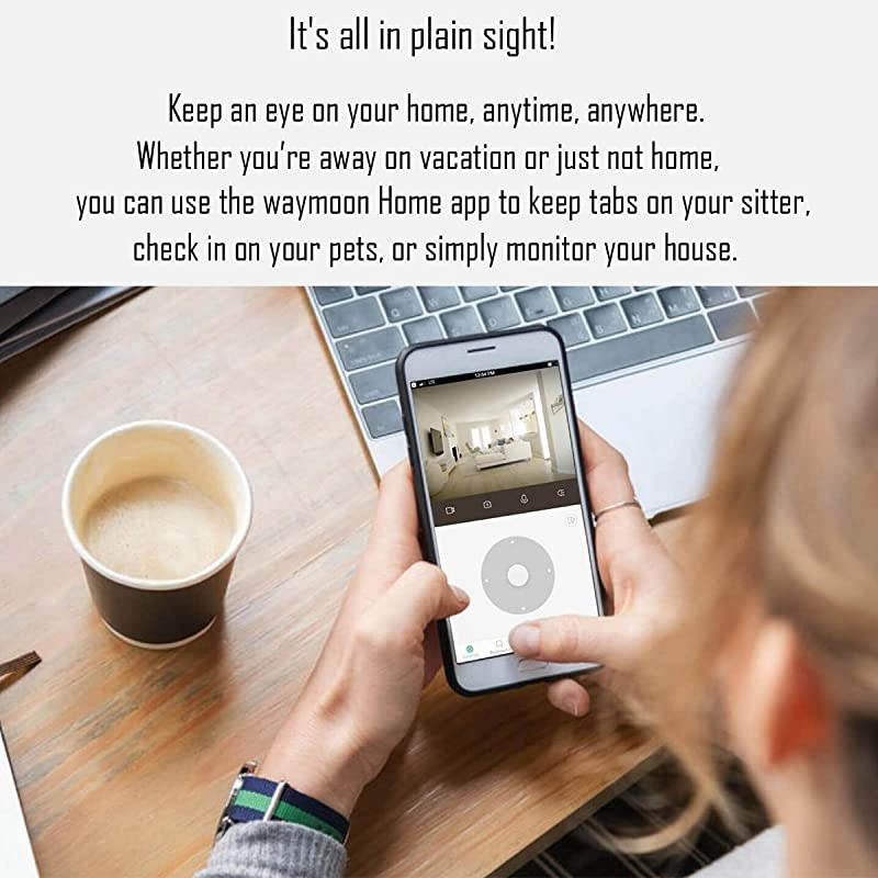 4K Hidden Spy Camera Wireless Hidden WiFi Clock Camera Home Security Nanny Camera with Night Vision160 Ultra Wide AngleMotion Detection