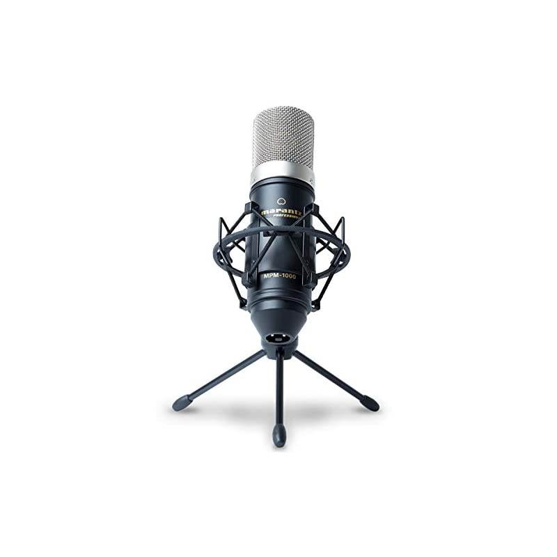 Pro MPM1000 - Studio Recording Condenser Microphone with Shockmount, Desktop Stand and Cable &ndash; Perfect for Podcasting and Voiceover Projects