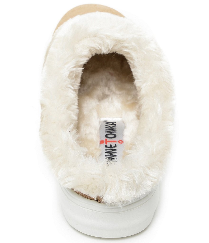 Minnetonka Women's Windy Faux Fur Slip-On Slippers