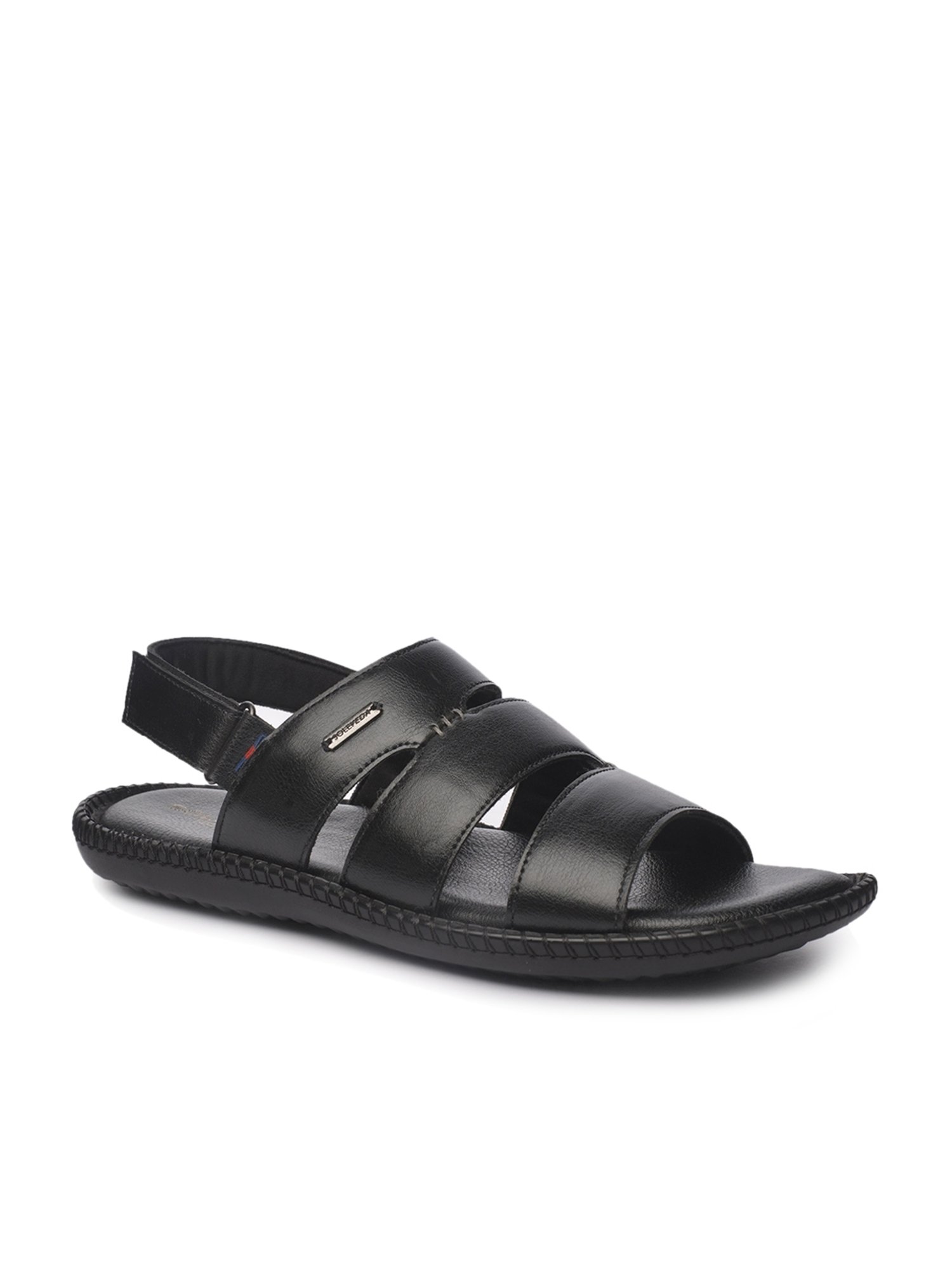 Soleveda by Buckaroo Men's MAKSIM Black Back Strap Sandals