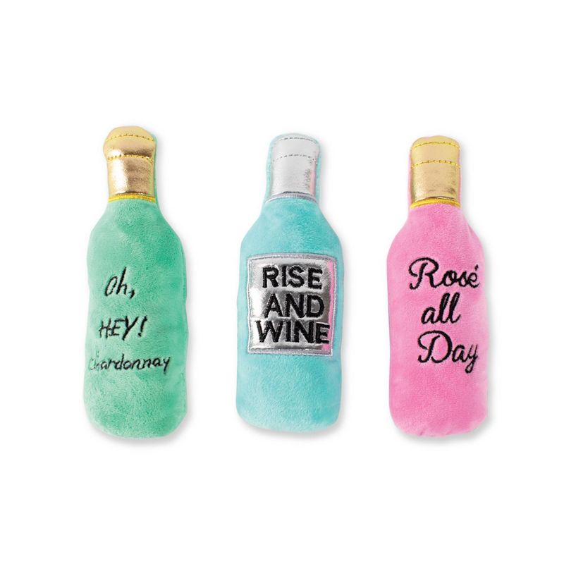PetShop by Fringe Studio Wine Dog Toys - 3pk