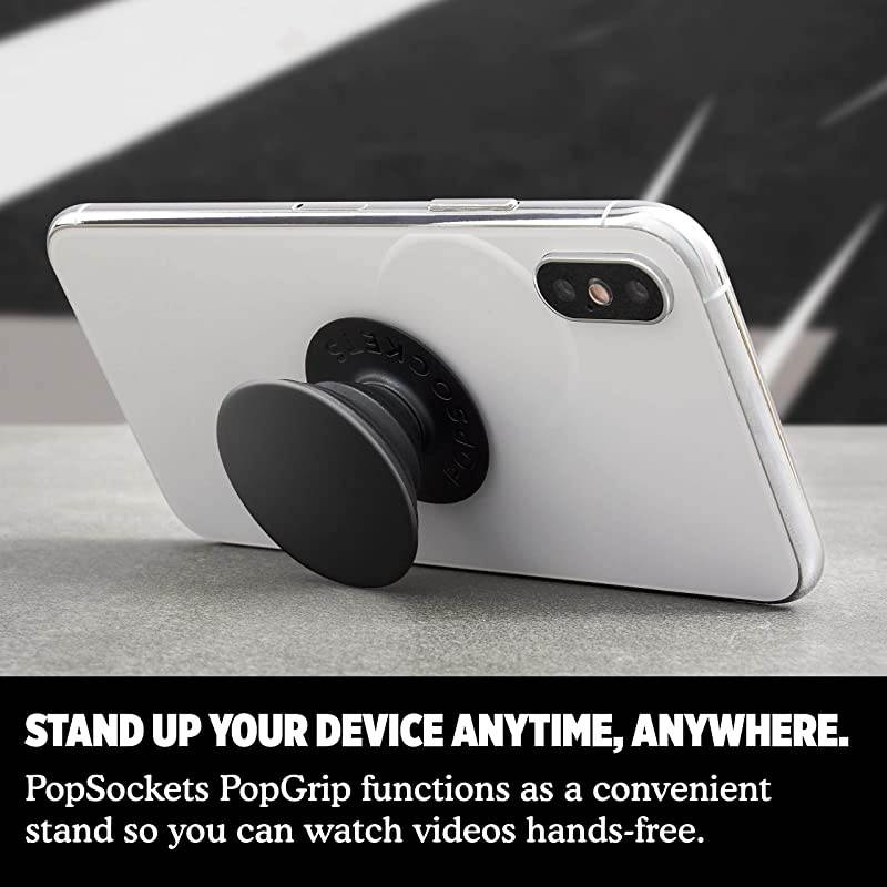 PopGrip with Swappable Top for Phones amp Tablets Aluminum Black