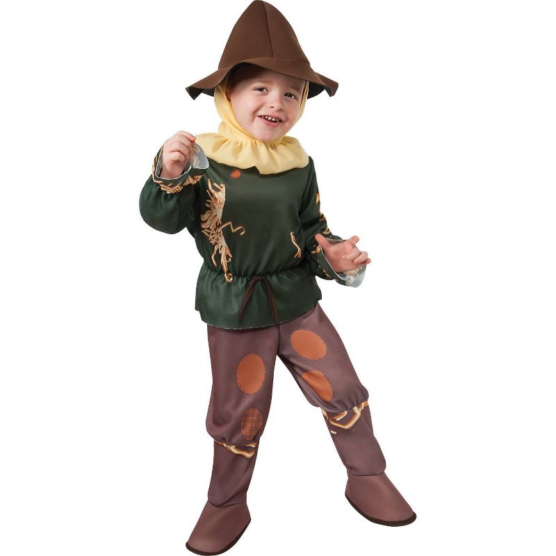 Toddler Scarecrow Halloween Costume Brown/Green 2T-4T