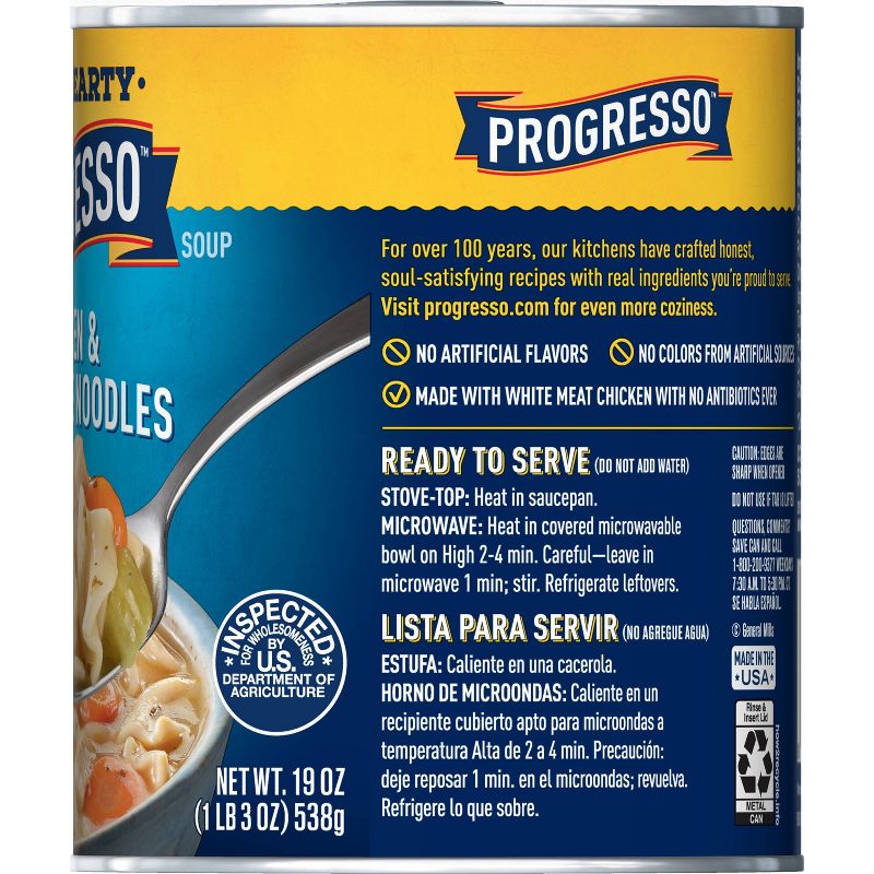 Progresso Rich & Hearty Chicken & Homestyle Noodle Soup 19oz