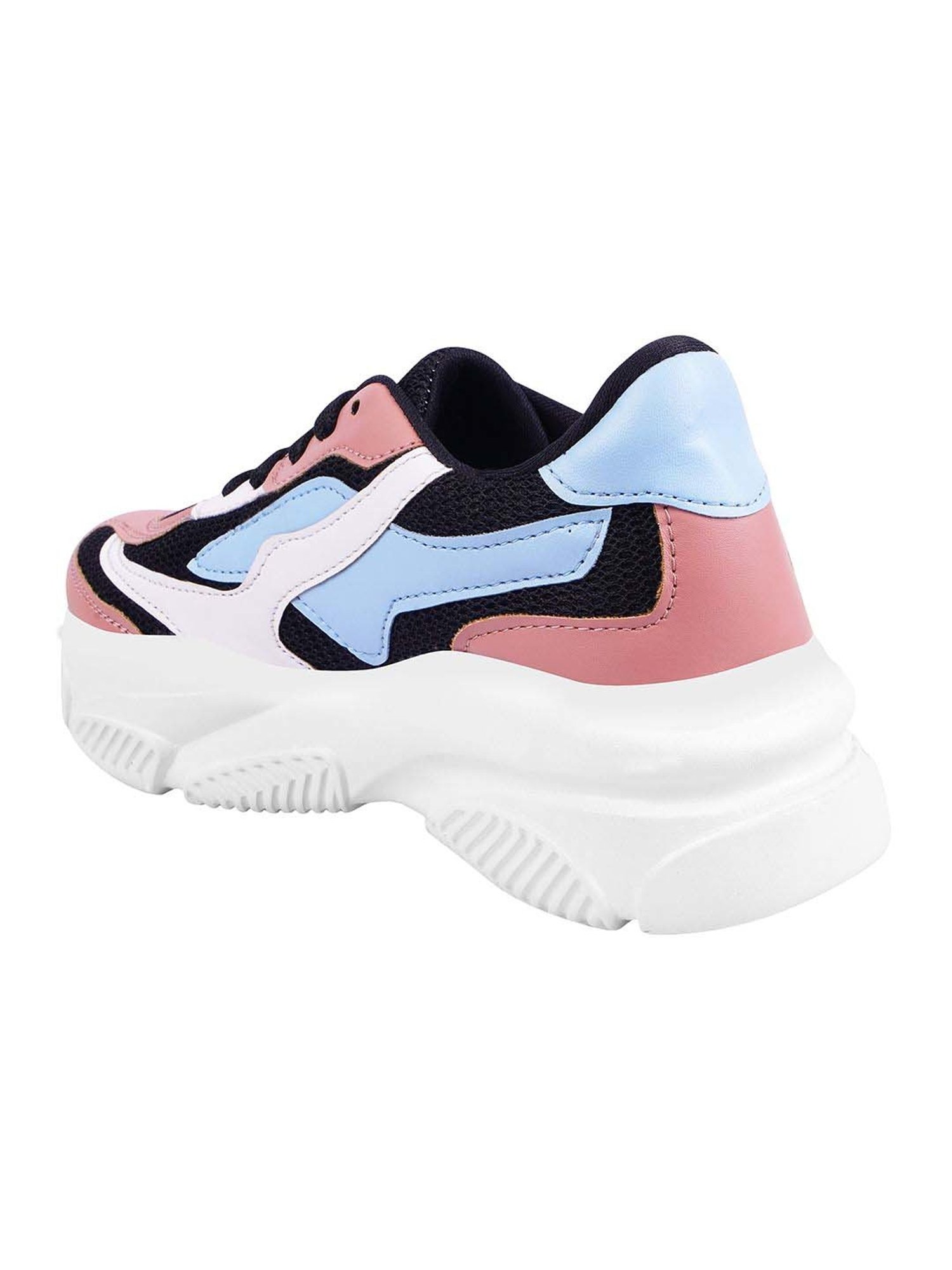 Shoetopia Kids Pink & Black Walking Shoes