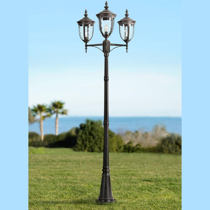 Kathy Ireland J du J Sierra Craftsman 18"H White Outdoor Post Mount Light